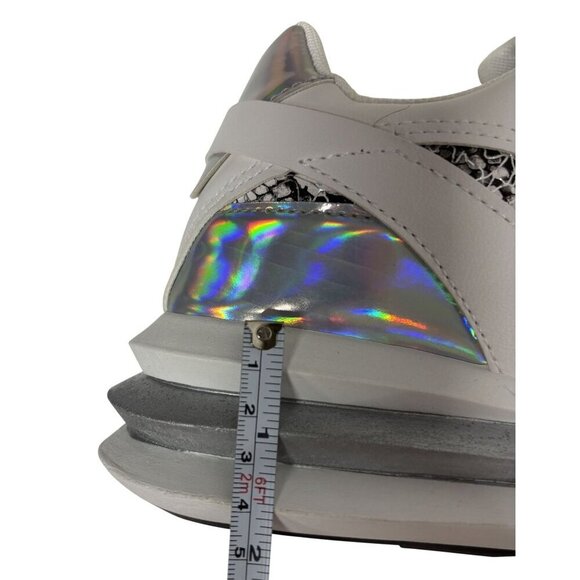 UNILADY / Franky-2 / Sneaker / Reflective & Snakeskin / Pattern Chunky Sneakers - Picture 7 of 9